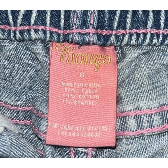 Bongo Girls Sz 6 Pink Jeweled‎ Embellished Jeans - Picture 6 of 7